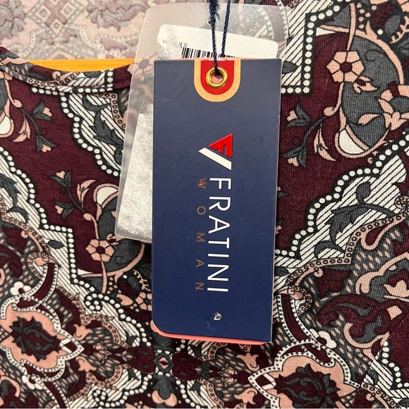 NWT Fratini Woman Patterned 3/4 Sleeve Dress size medium - Picture 7 of 16